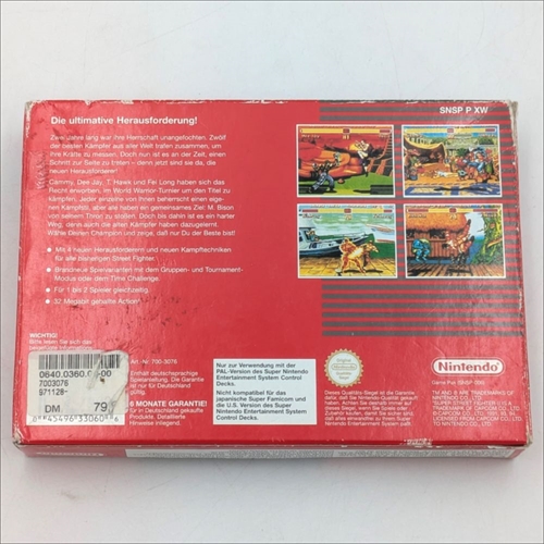 Super Street Fighter II - Nintendo Classics - Original Kasse - SNES Spil - (EUR) (B Grade) (Genbrug)